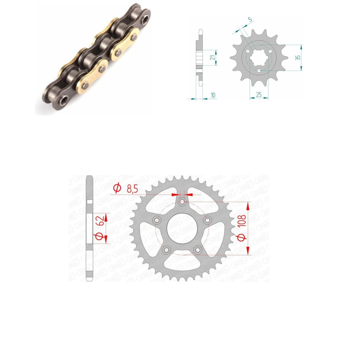 Drivpaket Förstärkt/standard AFAM 520XRR3 15/43