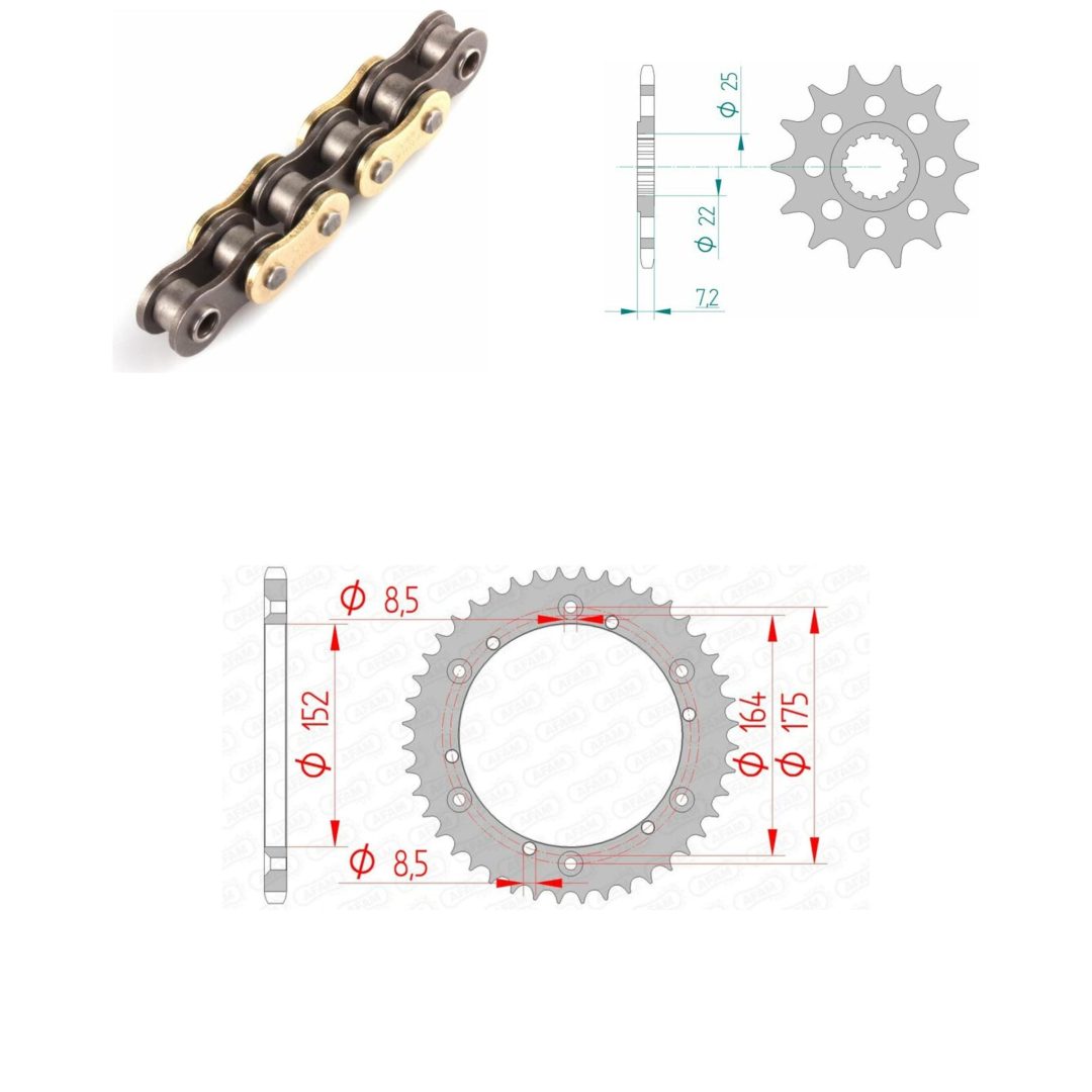 Drivpaket Förstärkt/standard AFAM 520XRR3 15/44