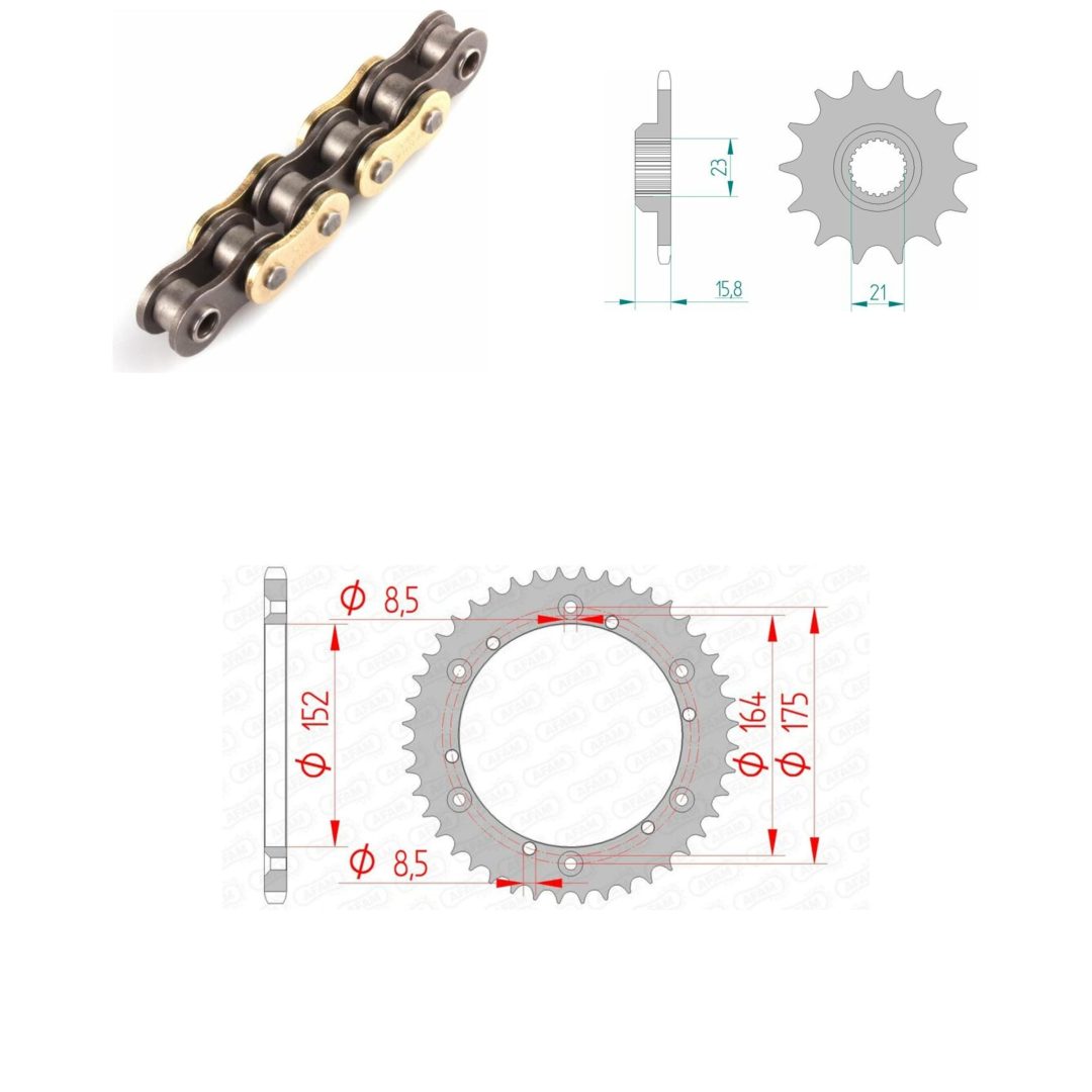 Drivpaket Förstärkt/standard AFAM 520XRR3 15/44
