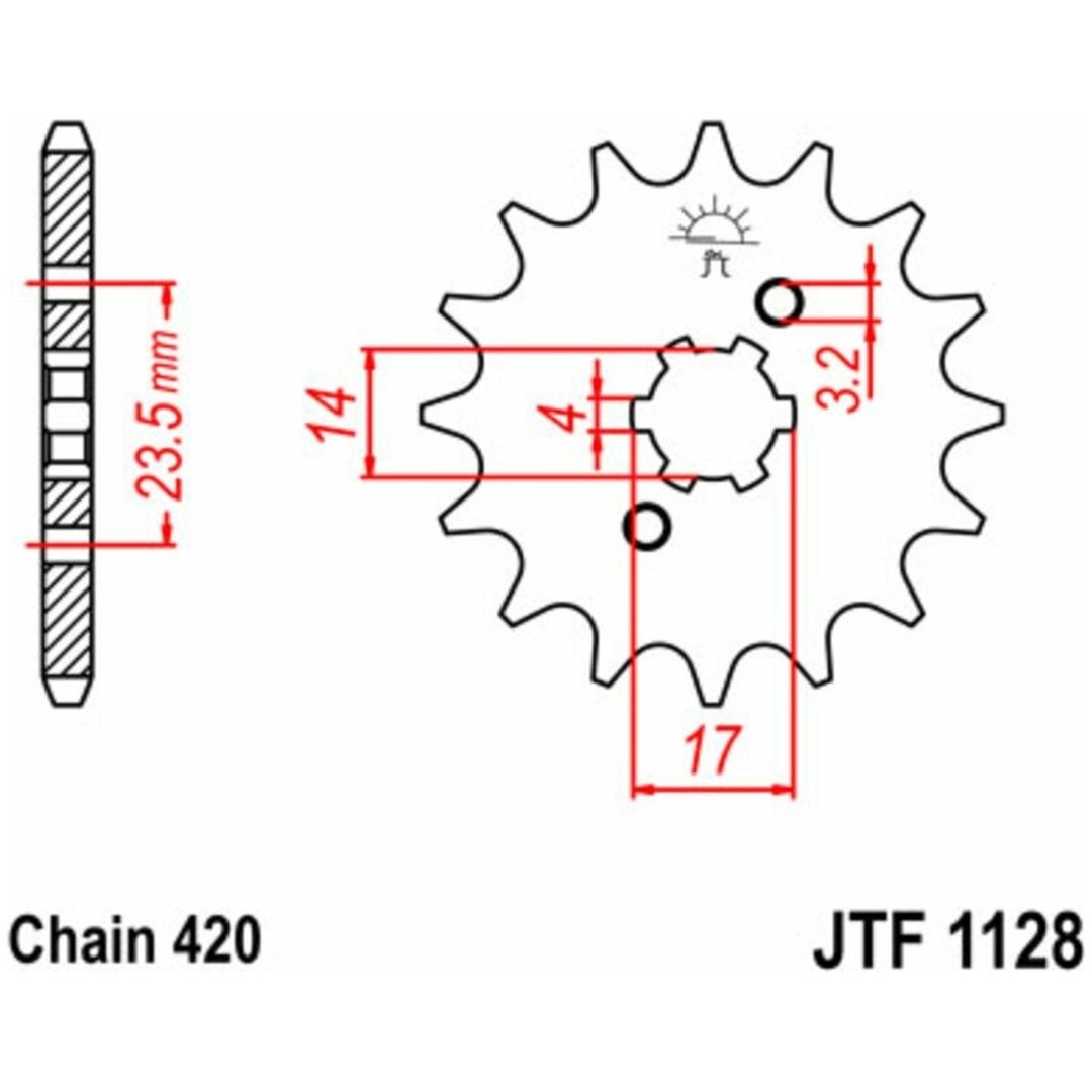 Drivpaket Förstärkt/standard JT CHAINS 420HDR 11/53 – bild 5