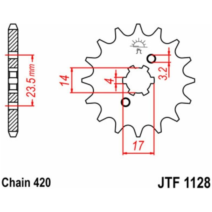 Drivpaket Förstärkt/standard JT CHAINS 420HDR 11/53 – bild 5