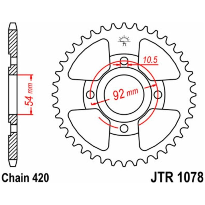 Drivpaket Förstärkt/standard JT CHAINS 420HDR 12/47 – bild 2