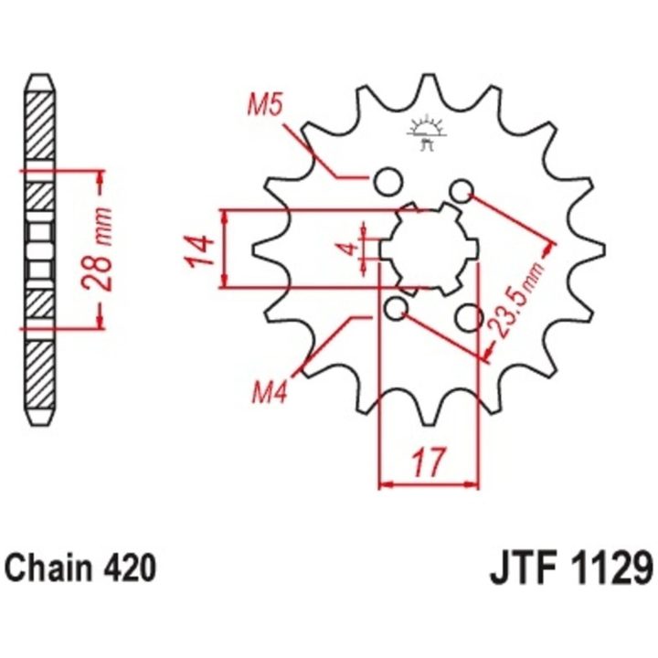 Drivpaket Förstärkt/standard JT CHAINS 420HDR 13/53 – bild 5
