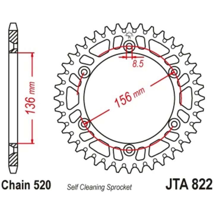 Drivpaket Förstärkt/ultralätt Självrengörande JT CHAINS 520X1R 14/50 – bild 2