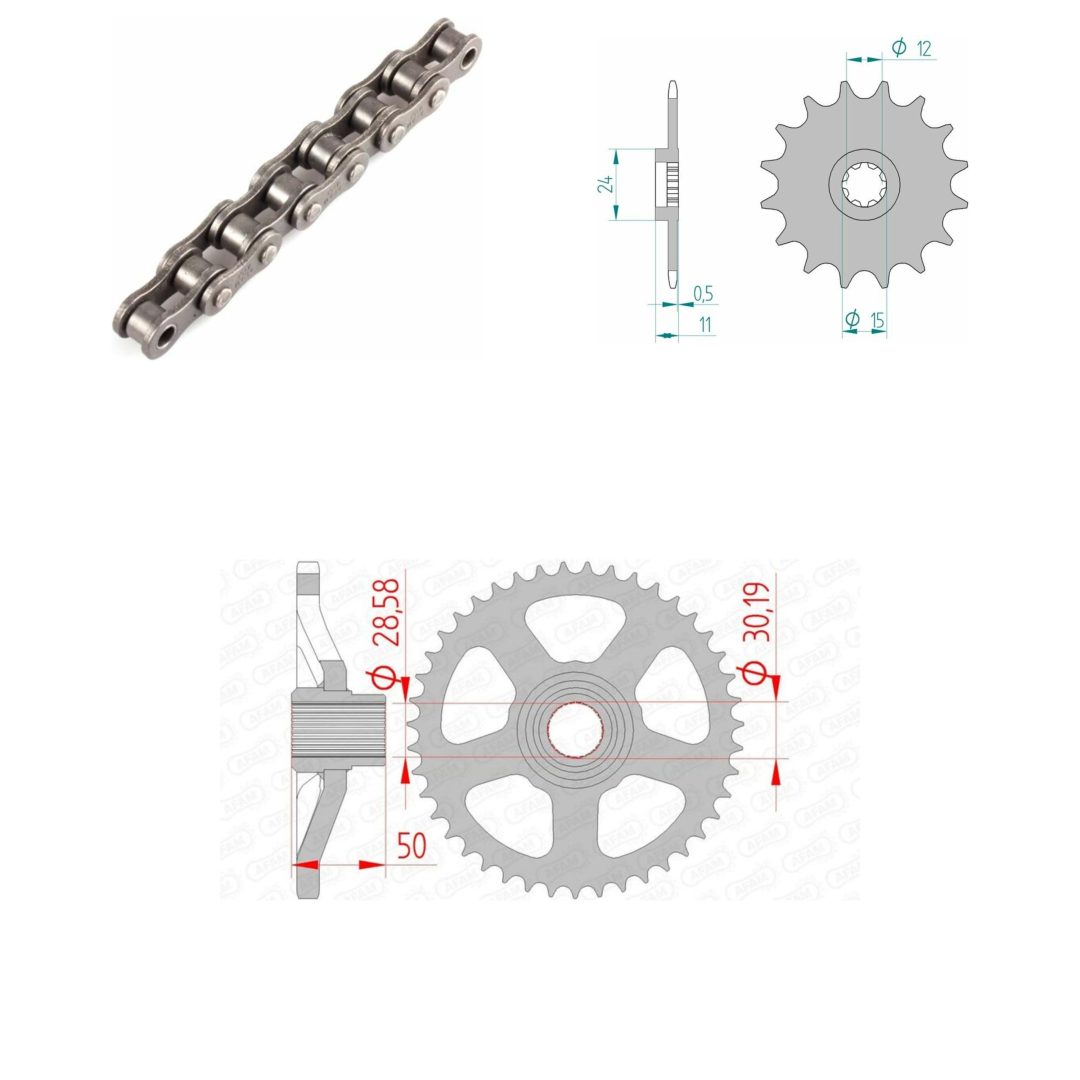 Drivpaket Standard AFAM 415F 11/43