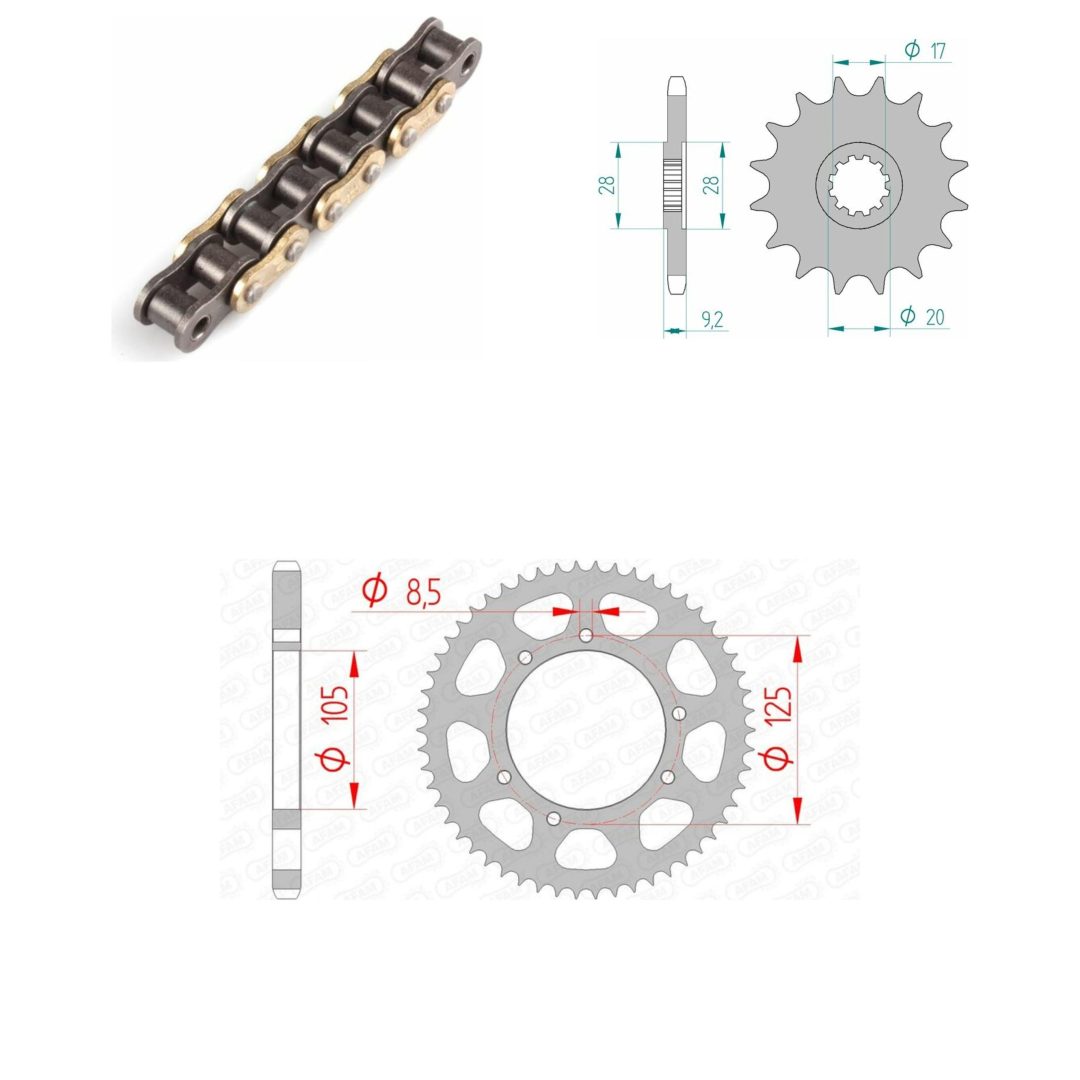 Drivpaket Standard AFAM 428MX 11/60