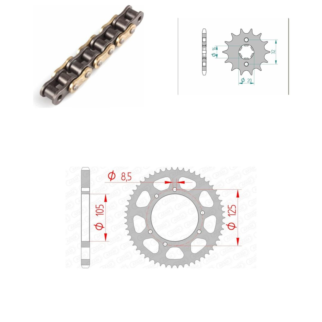 Drivpaket Standard AFAM 428MX 14/62
