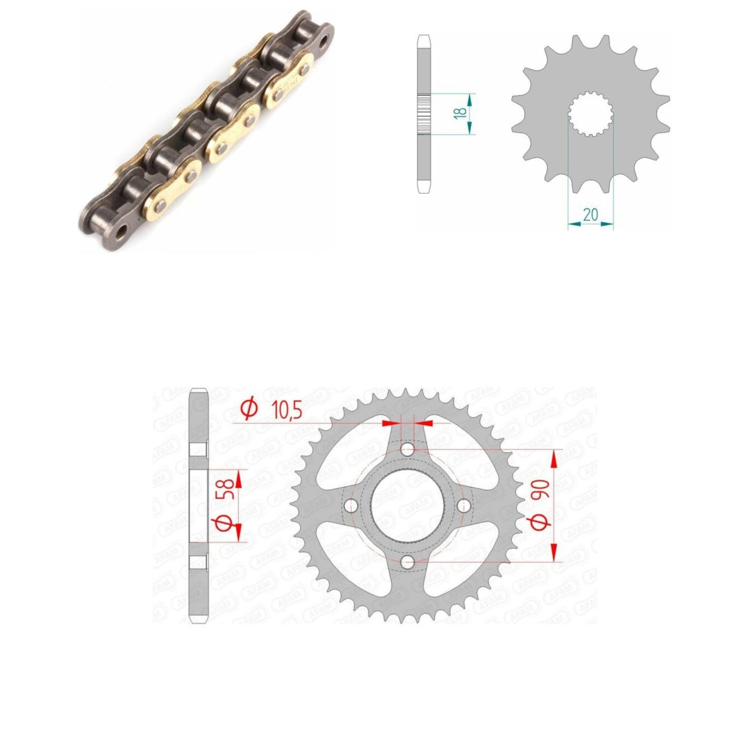 Drivpaket Standard AFAM 428R1 13/42