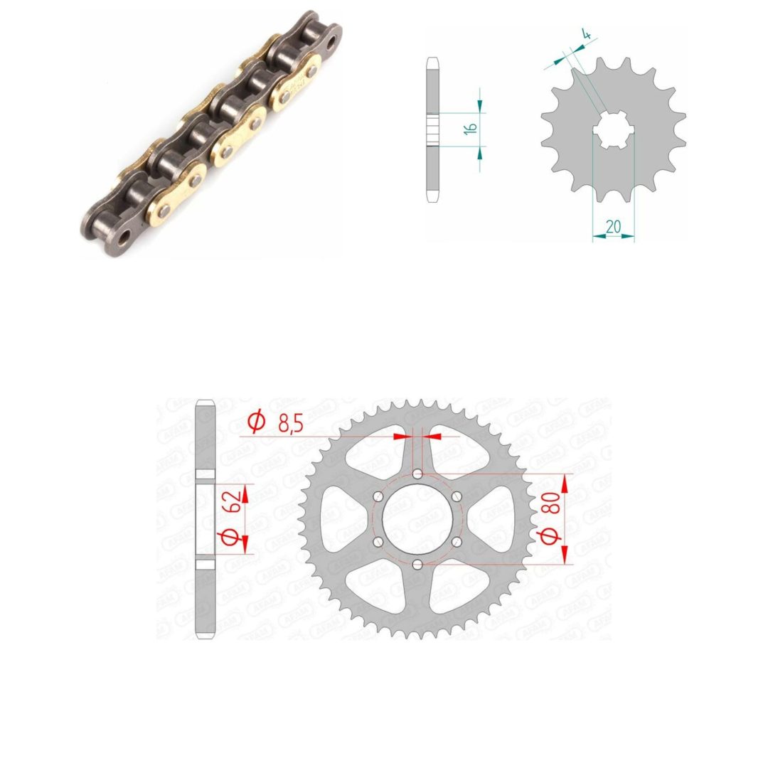 Drivpaket Standard AFAM 428R1 13/52