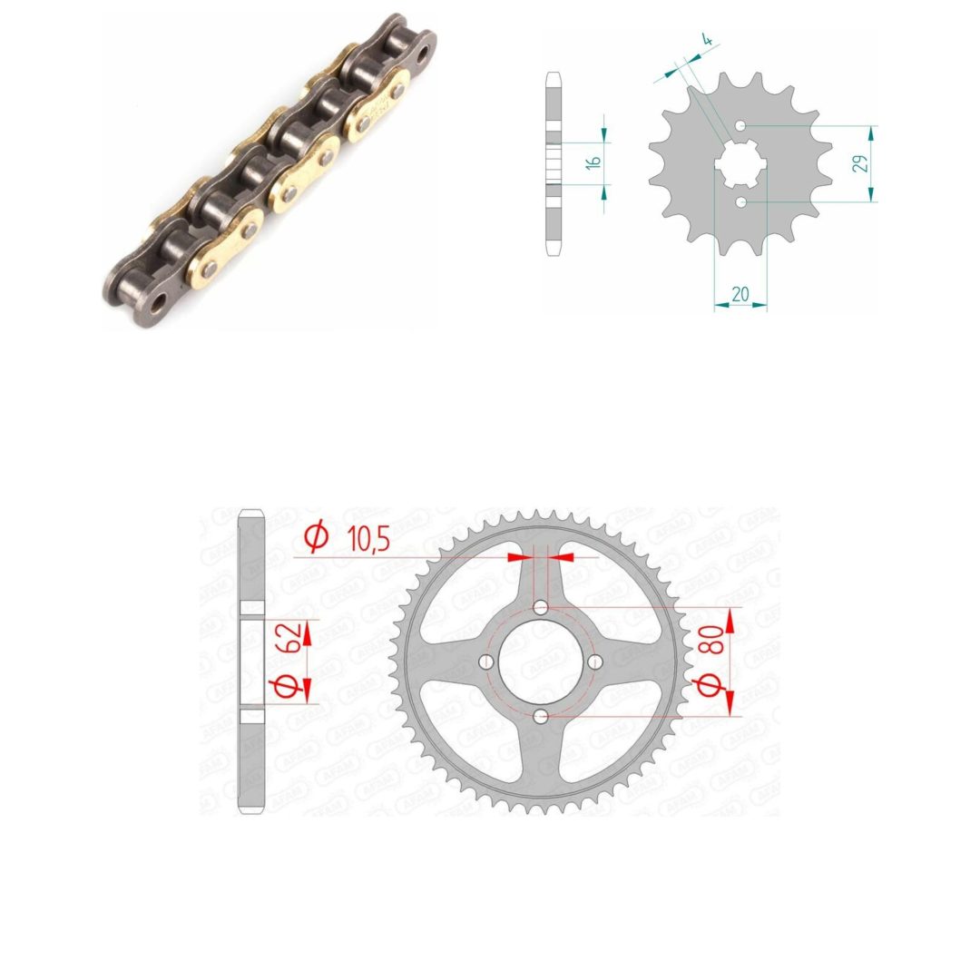 Drivpaket Standard AFAM 428R1 13/54