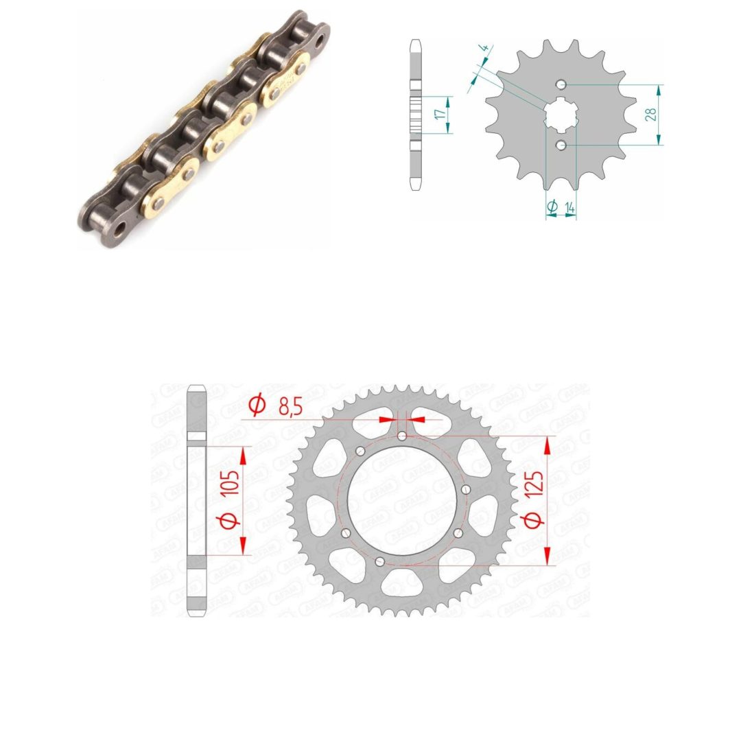 Drivpaket Standard AFAM 428R1 14/50