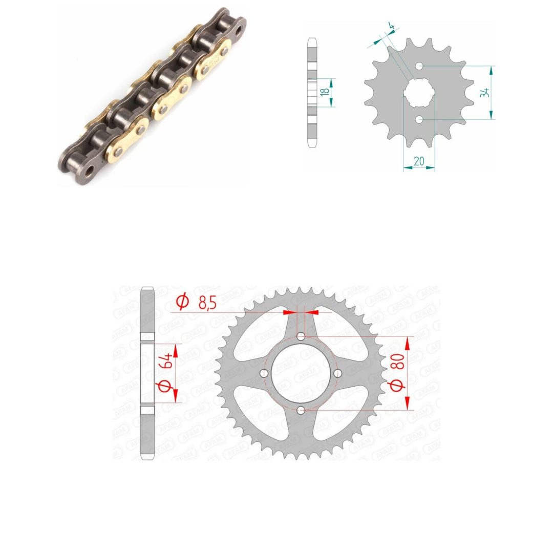 Drivpaket Standard AFAM 428R1 15/39