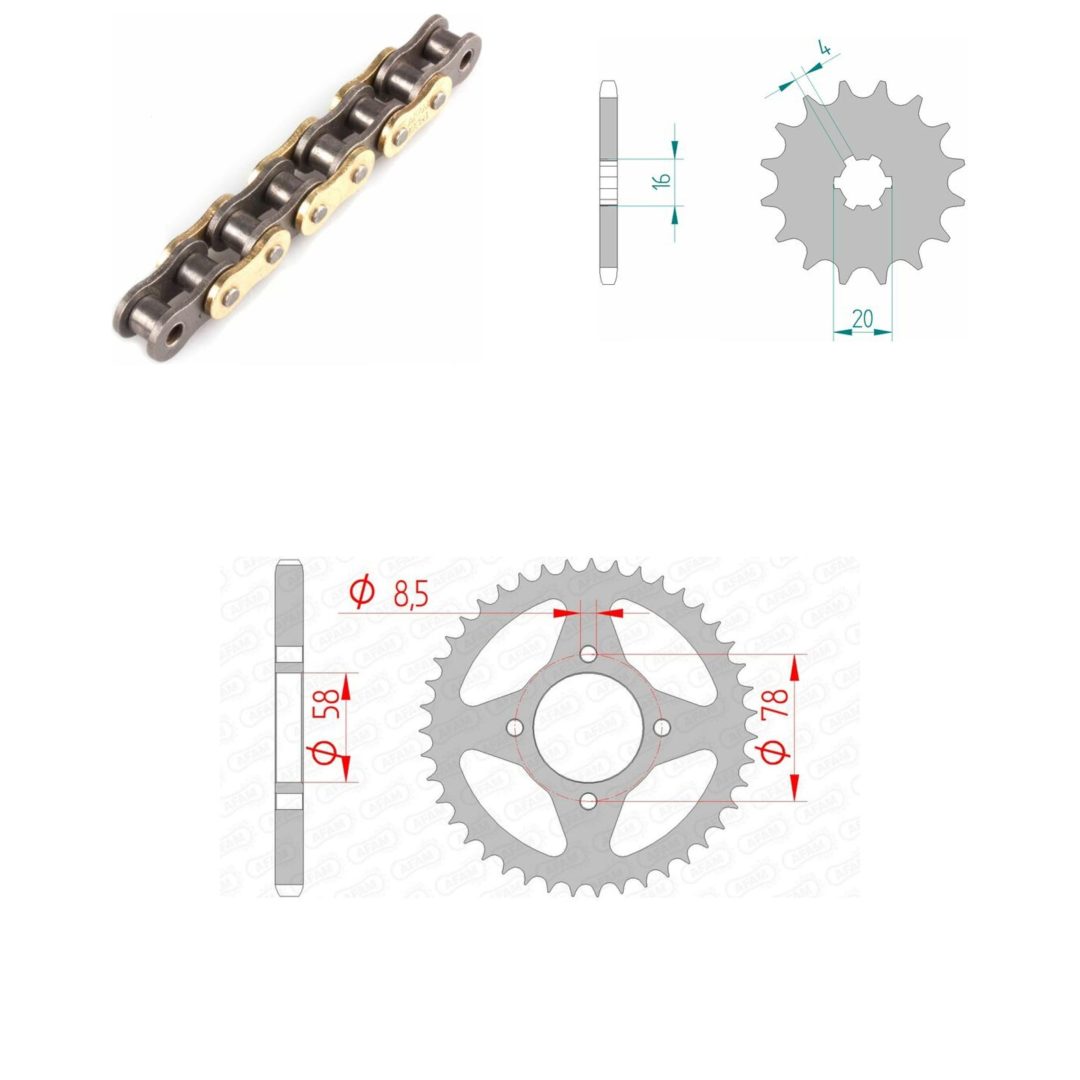 Drivpaket Standard AFAM 428R1 15/41