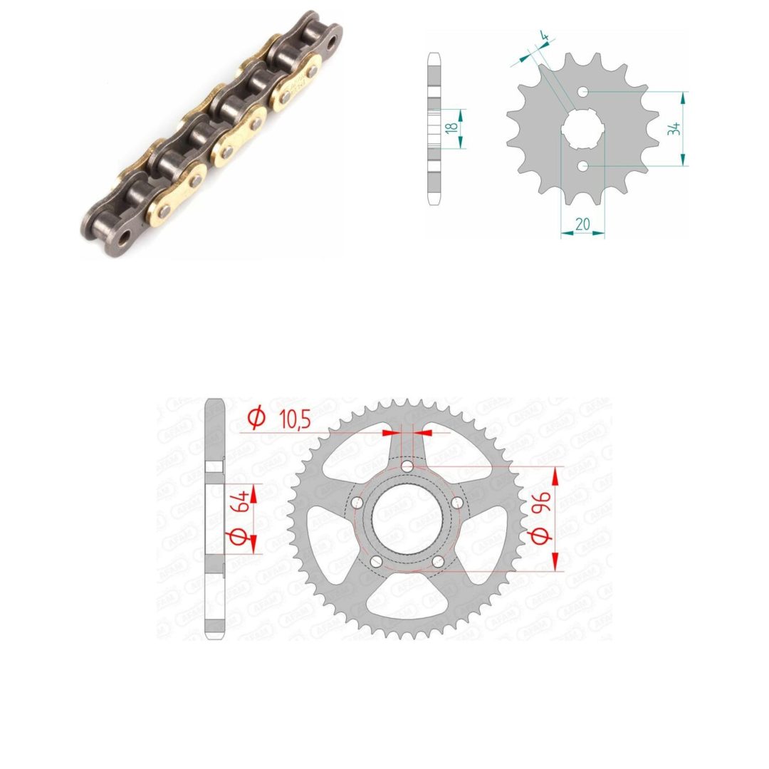 Drivpaket Standard AFAM 428R1 15/53