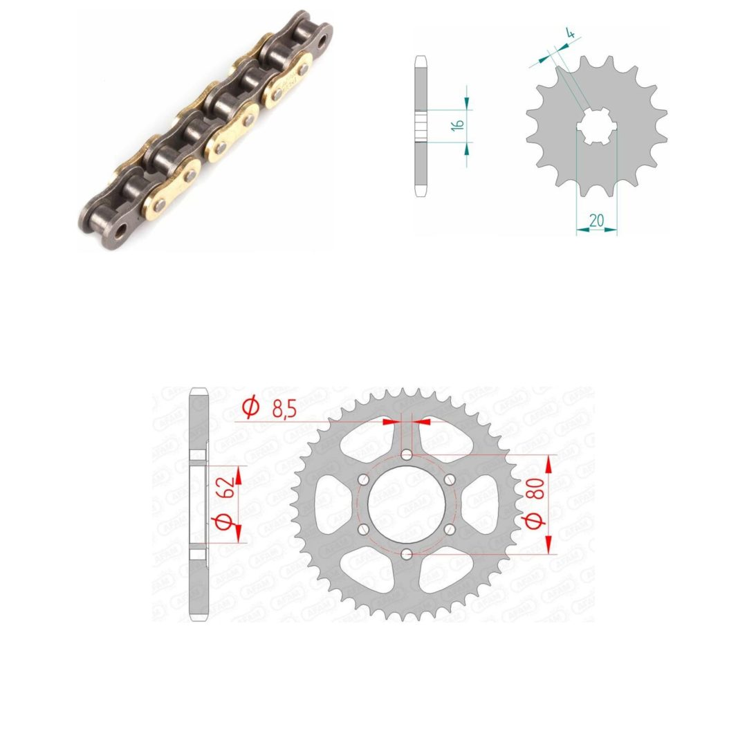 Drivpaket Standard AFAM 428R1 16/37