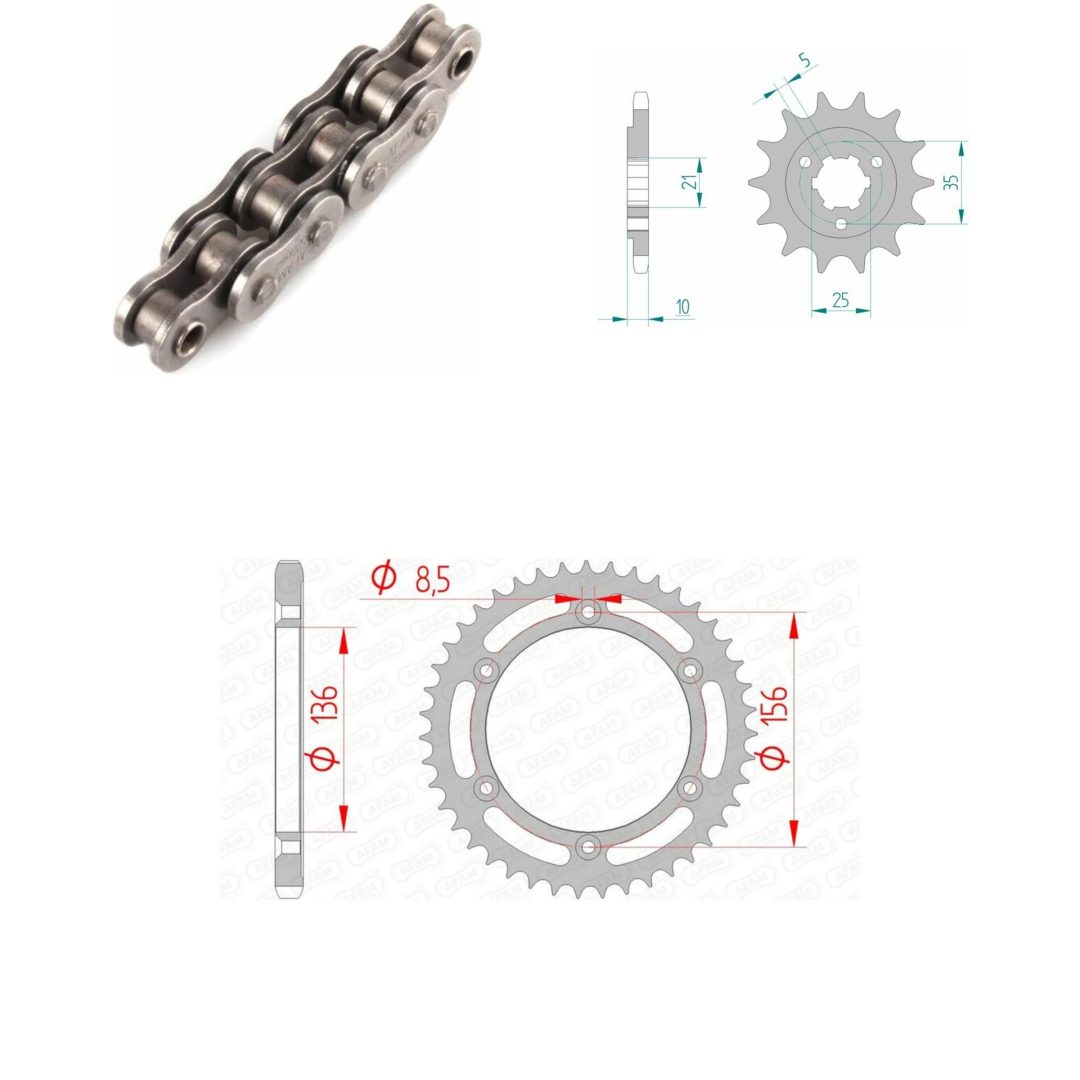 Drivpaket Standard AFAM 525XMR3 15/41