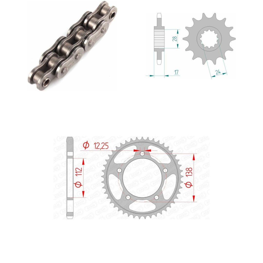 Drivpaket Standard AFAM 525XMR3 15/43