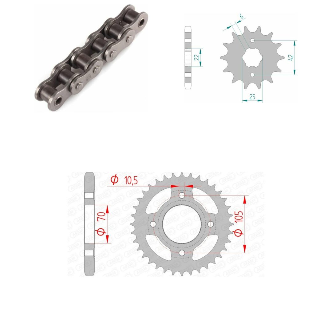 Drivpaket Standard AFAM 530HS 16/38