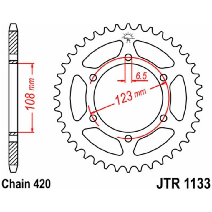 Drivpaket Standard JT CHAINS 420HDR 11/53 – bild 2