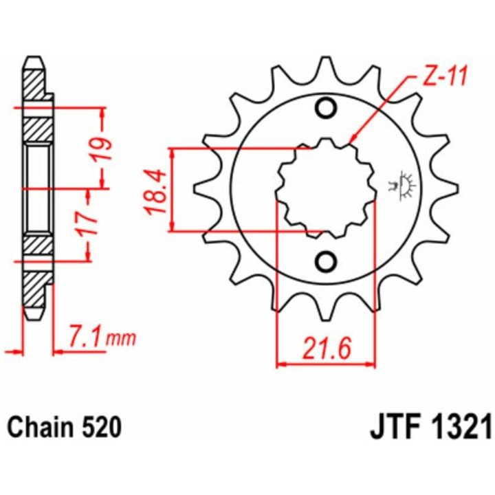 Drivpaket Standard JT CHAINS 520X1R3 13/48 – bild 5