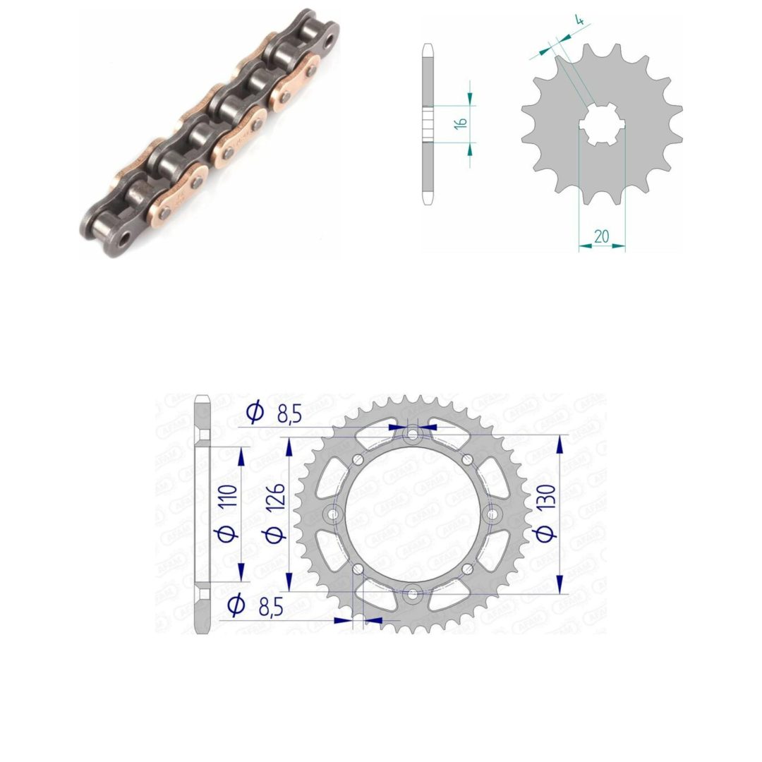 Drivpaket Standard/ultralätt AFAM 420MX2 13/47