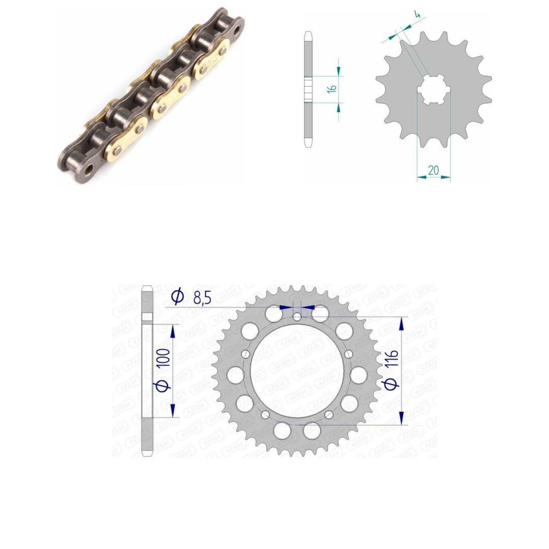 Drivpaket Standard/ultralätt AFAM 420R1 13/44