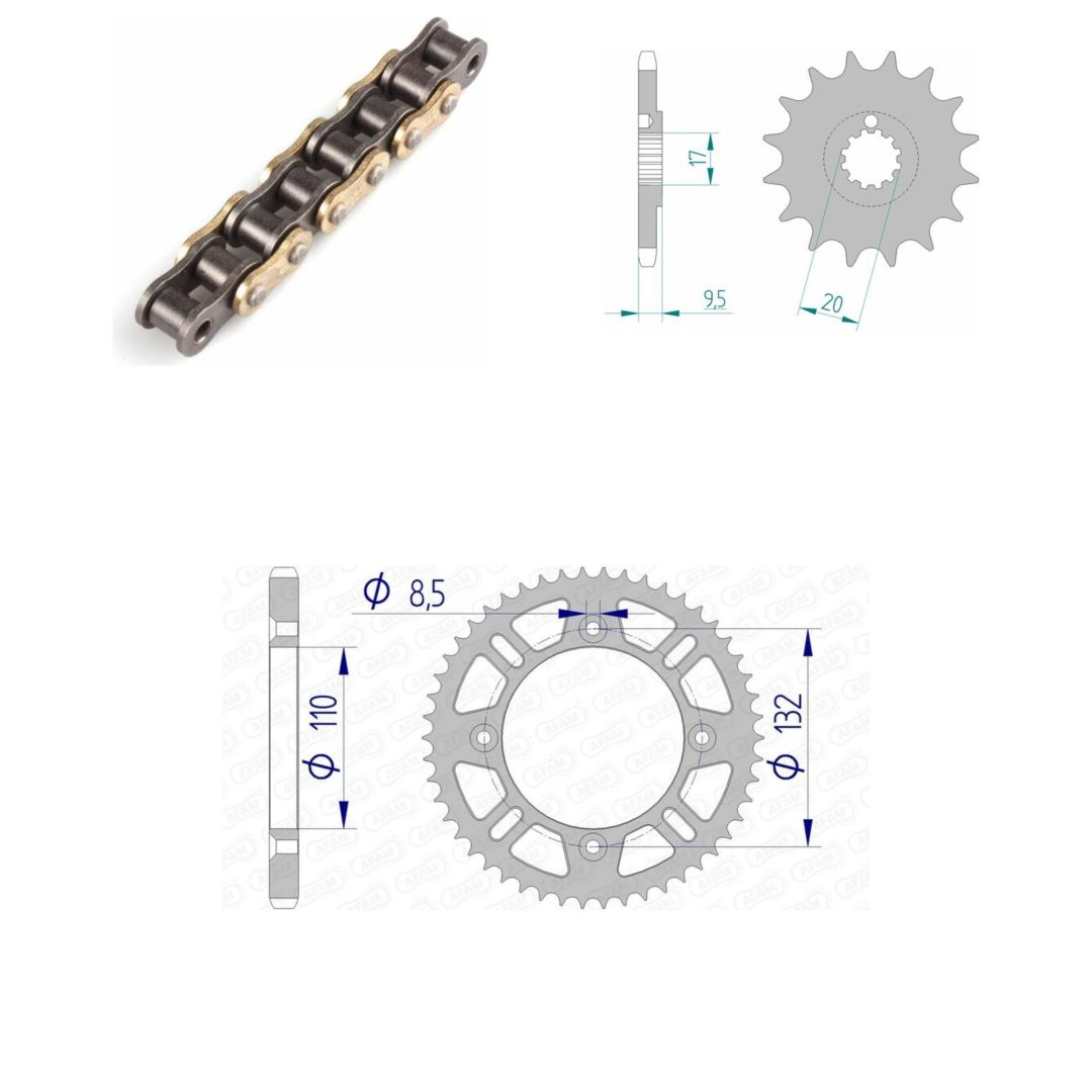 Drivpaket Standard/ultralätt AFAM 428MX 14/49