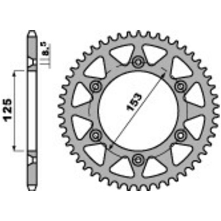 Drivpaket Standard/ultralätt JT CHAINS 520HDS 13/50 – bild 3