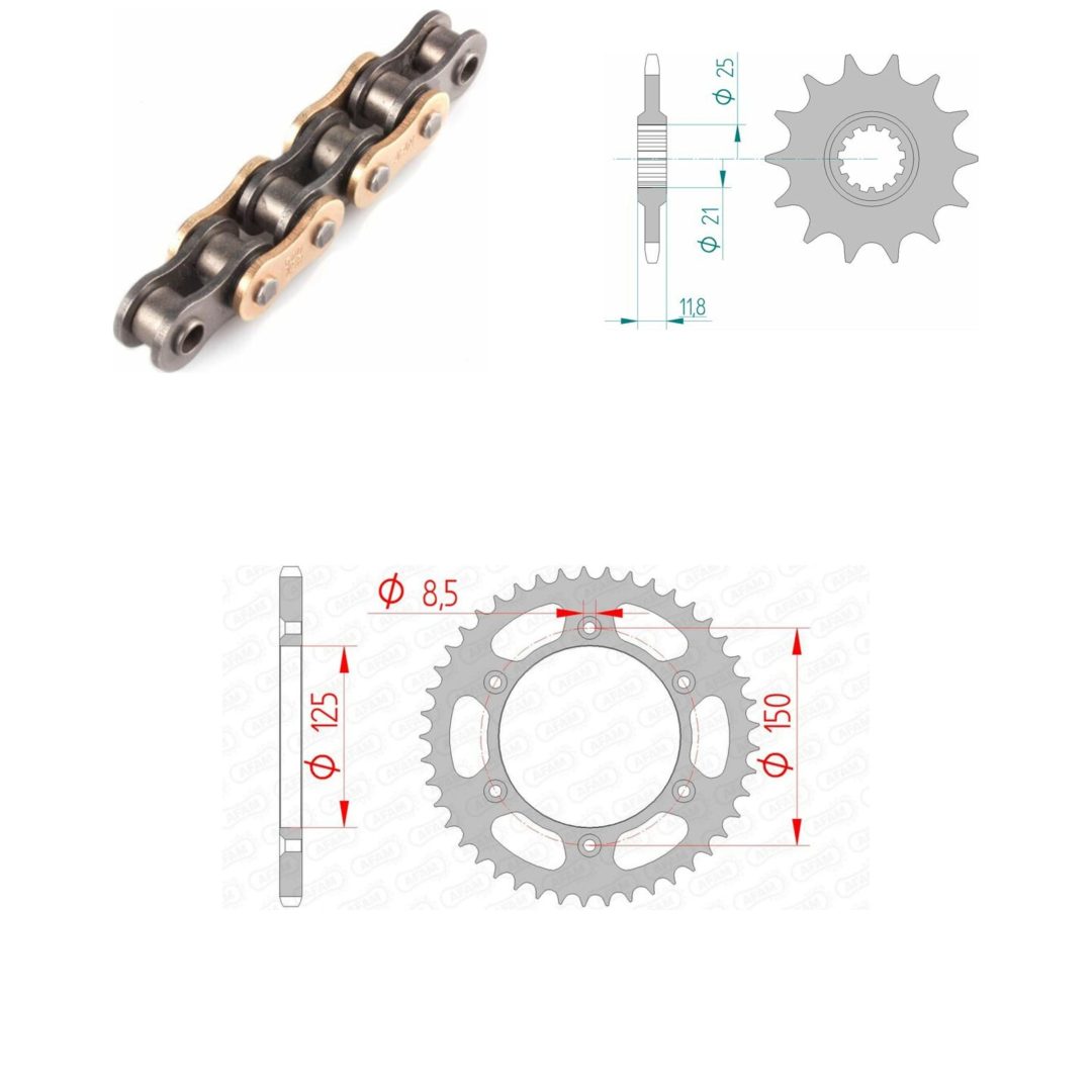 Drivpaket Superförstärkt/standard AFAM 520XSR 15/48