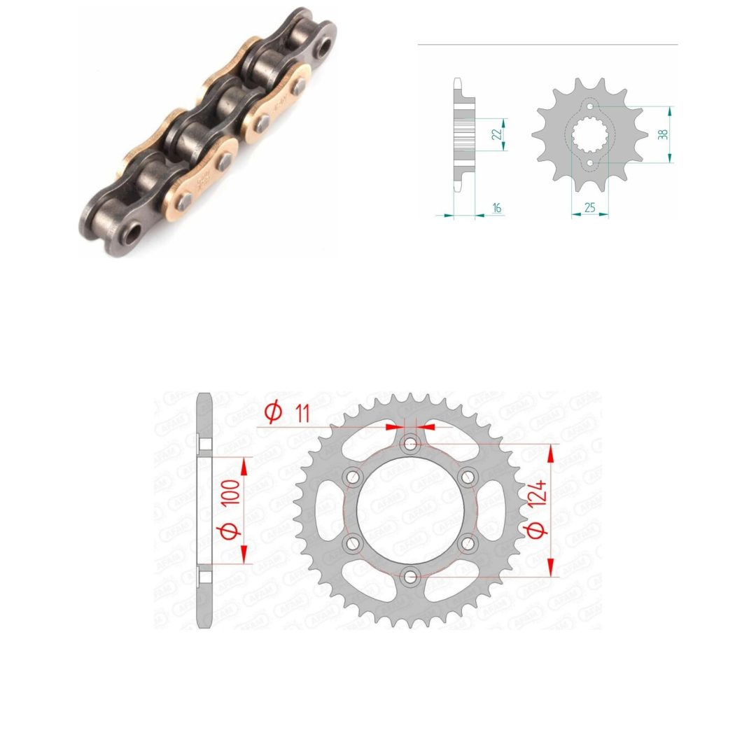 Drivpaket Superförstärkt/standard AFAM 520XSR 15/48