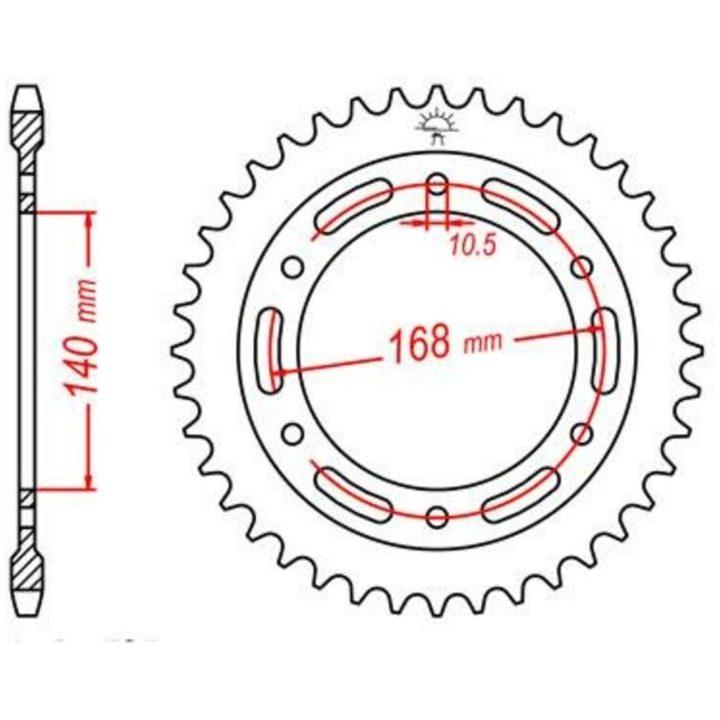 Drivpaket Superförstärkt/standard JT CHAINS 525Z3 17/42 – bild 2