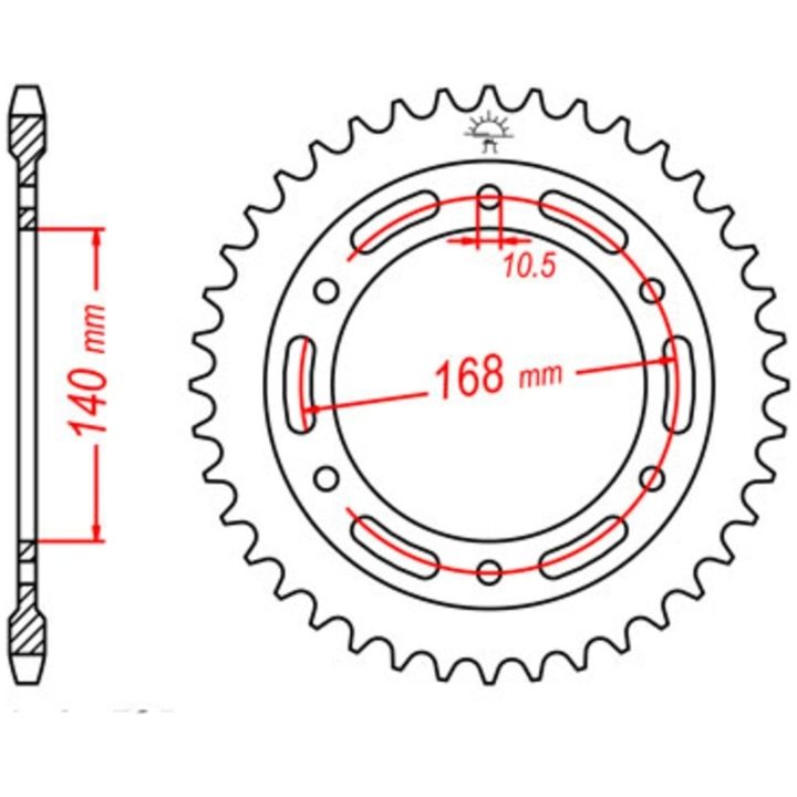 Drivpaket Superförstärkt/standard JT CHAINS 525Z3 17/42 – bild 3