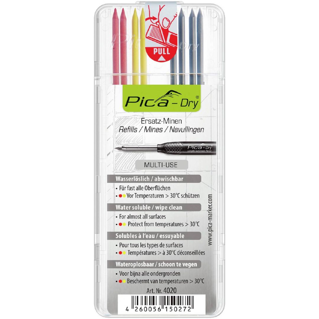 Dry Specialstift Vit 10st PICA STIFT PICA DRY RÖD, GUL, GRAF(8)