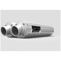Dual Performance Series Silencer Brushed Stainless Steel/Turn Down End Cap Polaris HMF