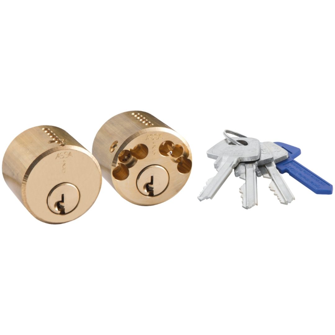 Dubbelcylinder d12 rund ASSA Beteckning: 1212