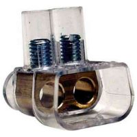 DUBBELKLÄMMA TRANSP 2X10 MM2RU10 (frp/50st)