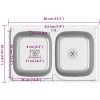 Dubbla diskhoar silver m rostfritt stål vidaXL 800 x 500 x 155 mm – miniatyr 11