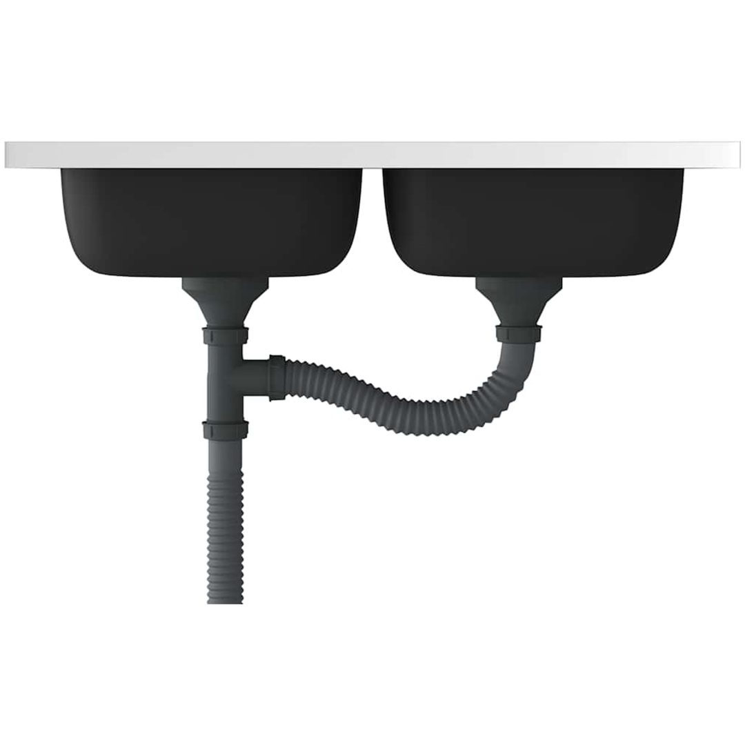 Dubbla diskhoar silver m rostfritt stål vidaXL 800 x 500 x 155 mm – bild 5