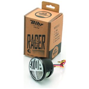 Dum-Dum clear LED street legal black vintage rear light BIHR