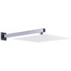 Duscharm fyrkantig rostfritt stål 201 silver vidaXL 30 cm – miniatyr 2