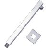 Duscharm fyrkantig rostfritt stål 201 silver vidaXL 30 cm – miniatyr 4