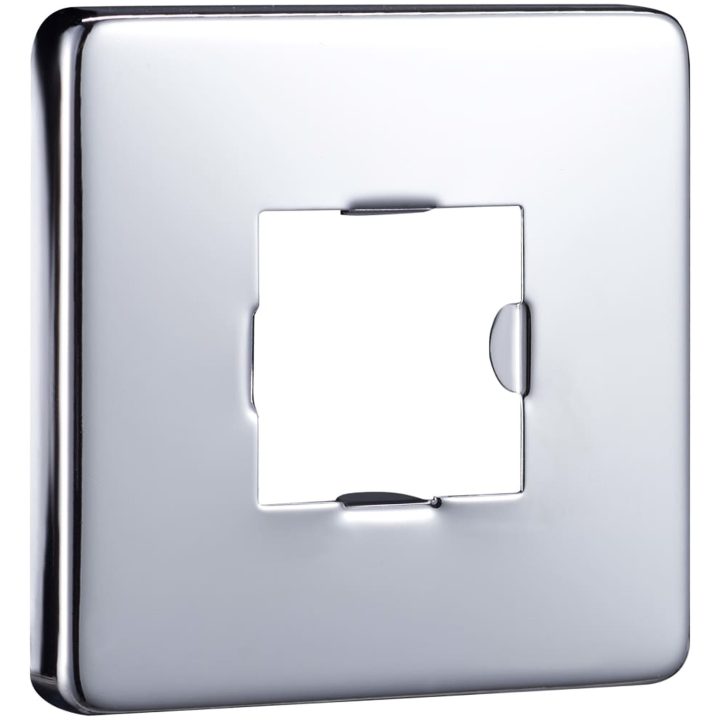 Duscharm fyrkantig rostfritt stål 201 silver vidaXL 30 cm – bild 5