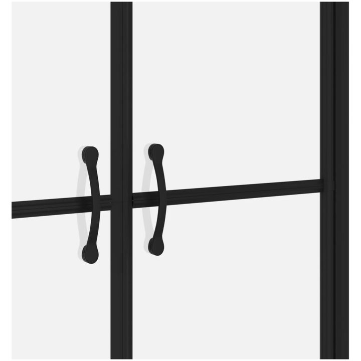 Duschdörr halvfrostad ESG (73-76)x190 cm vidaXL 76 x 190 cm – bild 4