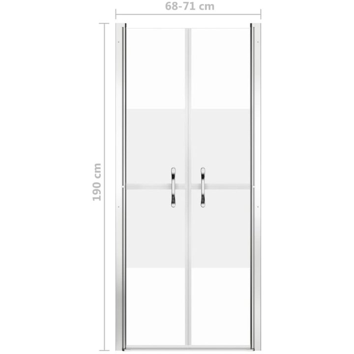 Duschdörr halvfrostad ESG vidaXL 71 x 190 cm – bild 5