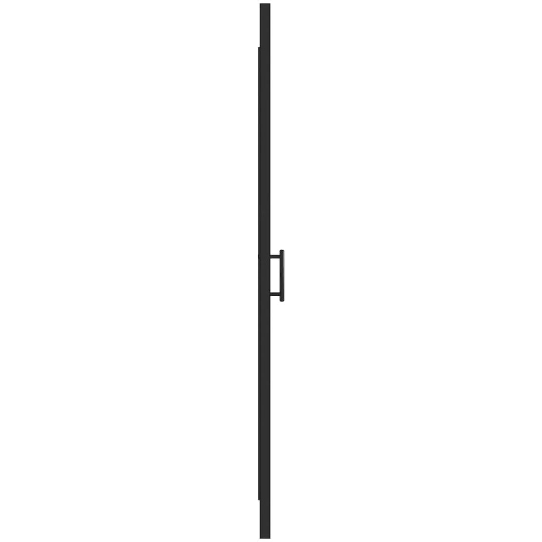 Duschdörr halvfrostat härdat glas svart vidaXL 91 x 195 cm – bild 4