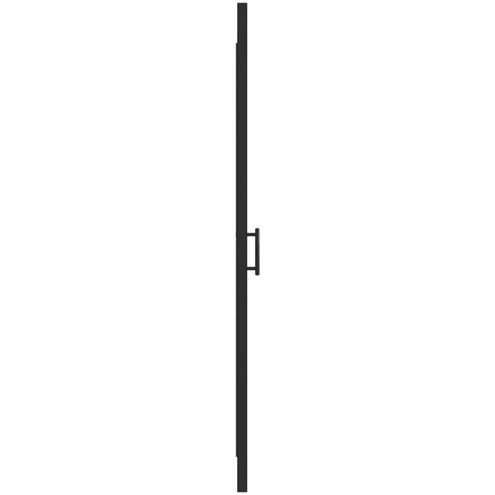 Duschdörr halvfrostat härdat glas svart vidaXL 91 x 195 cm – bild 4