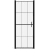 Duschdörr härdat glas svart vidaXL 81 x 195 cm – miniatyr 3