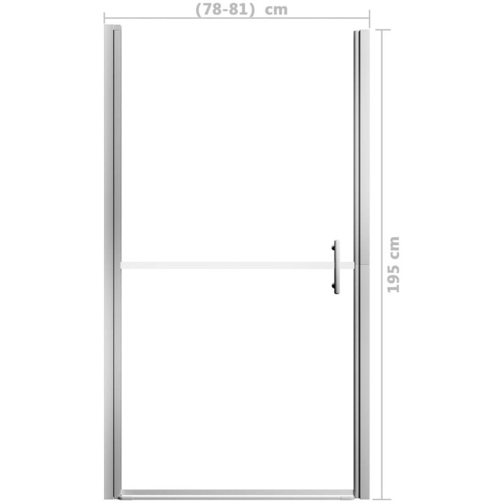 Duschdörr härdat glas vidaXL 81 x 195 cm – bild 5