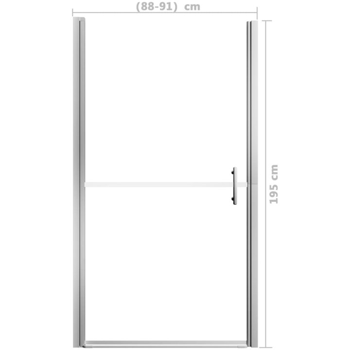 Duschdörr härdat glas vidaXL 91 x 195 cm – bild 5