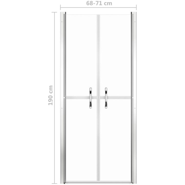 Duschdörr klar ESG vidaXL 71 x 190 cm – bild 5
